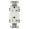 Hubbell Wiring Device-Kellems Straight Blade Receptacle, 5-20R, 20 A, 125V AC, 2 Pole, 3 Wire, Flush Mount, Grounded DR20WHIWRTR - alternate 2